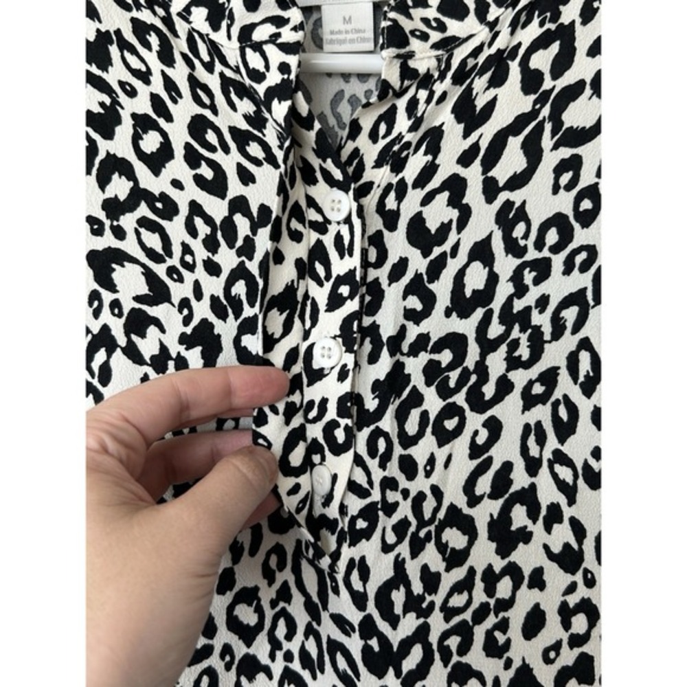 Anthropologie Mare Mare White LYNDA Leopard Print Maxi Dress Medium - Picture 9 of 11